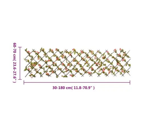 Mākslīgās Efejas Špalera, Paplašināma, Tumši Rozā, 180X60 Cm Vidaxl Mākslīgās Efejas Špalera, Paplašināma, Tumši Rozā, 180X60 Cm Vidaxl