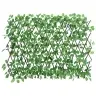 Mākslīgās Efejas Špalera, Paplašināma, Zaļa, 180X65 Cm Vidaxl