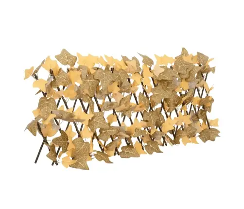 Mākslīgo Kļavas Lapu Špalera, Paplašināma, Oranža, 180X30 Cm Vidaxl