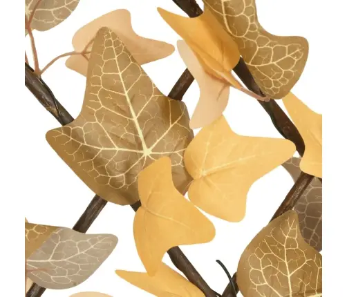 Mākslīgo Kļavas Lapu Špalera, Paplašināma, Oranža, 180X30 Cm Vidaxl