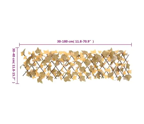 Mākslīgo Kļavas Lapu Špalera, 5 Gab., Oranža, 180X30 Cm Vidaxl