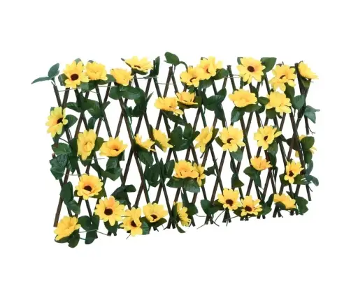 Mākslīgās Efejas Špalera, Paplašināma, Dzeltena, 180X20 Cm Vidaxl