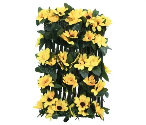 Mākslīgās Efejas Špalera, Paplašināma, Dzeltena, 180X20 Cm Vidaxl