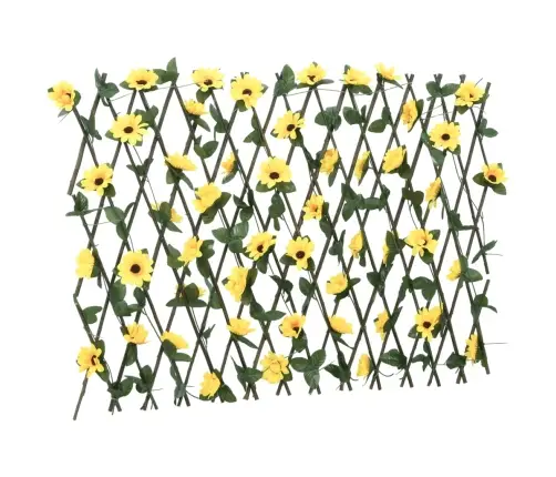 Mākslīgās Efejas Špalera, Paplašināma, Dzeltena, 180X60 Cm Vidaxl