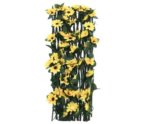 Mākslīgās Efejas Špalera, Paplašināma, Dzeltena, 180X60 Cm Vidaxl