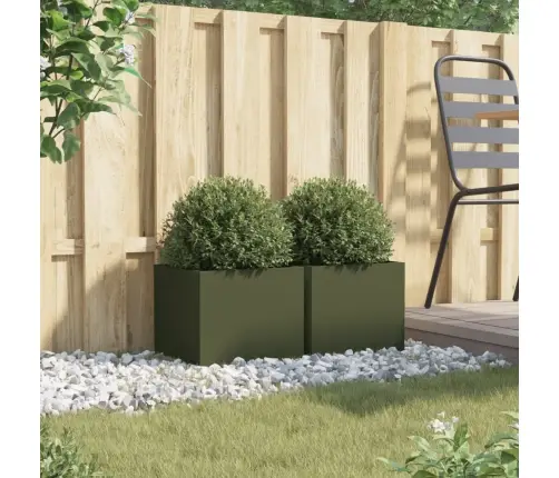 Loveliai, 2Vnt., Alyvuogių Žalios Spalvos, 32X30X29cm Plienas