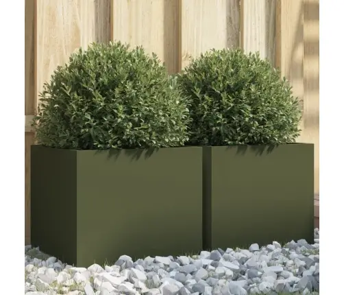 Loveliai, 2Vnt., Alyvuogių Žalios Spalvos, 32X30X29cm Plienas