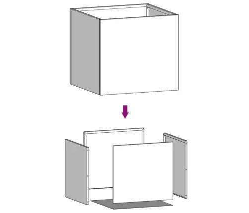 Puķu Kastes, 2 Gb., Melnas, 42X40X39 Cm, Tērauds Vidaxl