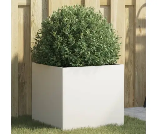 Puķu Kaste, Balta, 42X40X39 Cm, Tērauds Vidaxl