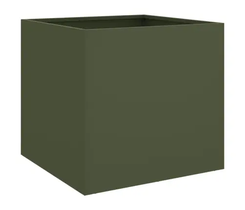 Puķu Kaste, Olīvzaļa, 42X40X39 Cm, Tērauds Vidaxl