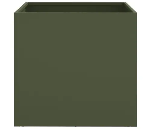 Puķu Kastes, 2 Gab., Olīvu Zaļas, 42X40X39 Cm, Tērauds Vidaxl