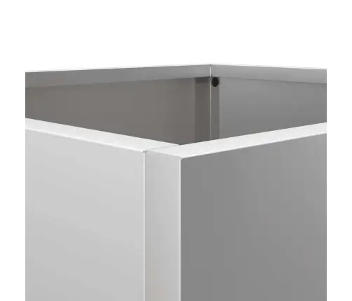 Puķu Kaste, Sudrabaina, 42X40X39 Cm, Cinkots Tērauds Vidaxl