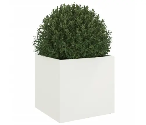 Puķu Kaste, Balta, 49X47X46 Cm, Tērauds Vidaxl