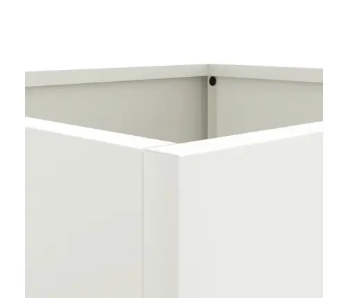 Puķu Kaste, Balta, 49X47X46 Cm, Tērauds Vidaxl