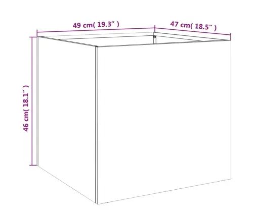Puķu Kastes, 2 Gb., Baltas, 49X47X46 Cm, Tērauds Vidaxl