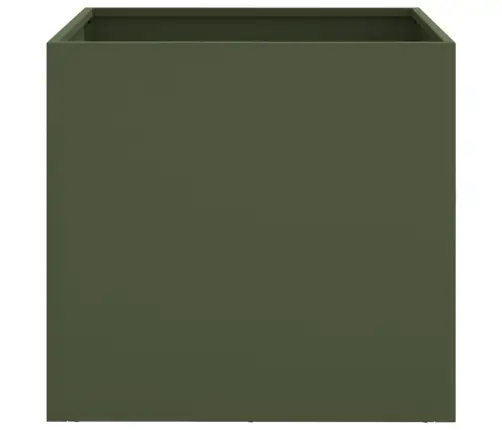 Puķu Kastes, 2 Gb., Olīvzaļas, 49X47X46 Cm, Tērauds Vidaxl