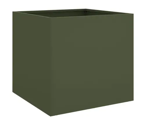 Puķu Kastes, 2 Gb., Olīvzaļas, 49X47X46 Cm, Tērauds Vidaxl