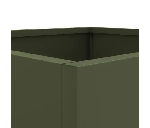 Puķu Kastes, 2 Gb., Olīvzaļas, 49X47X46 Cm, Tērauds Vidaxl