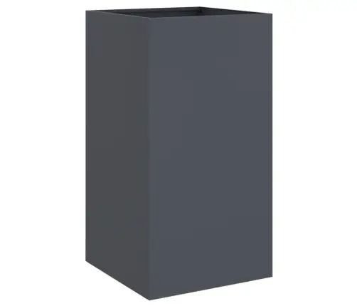 Puķu Kaste, Pelēka, 42X38X75 Cm, Tērauds Vidaxl