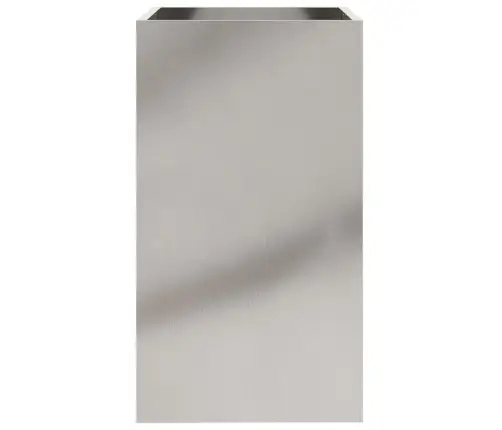 Puķu Kaste, Sudrabaina, 42X38X75 Cm, Nerūsējošais Tērauds Vidaxl