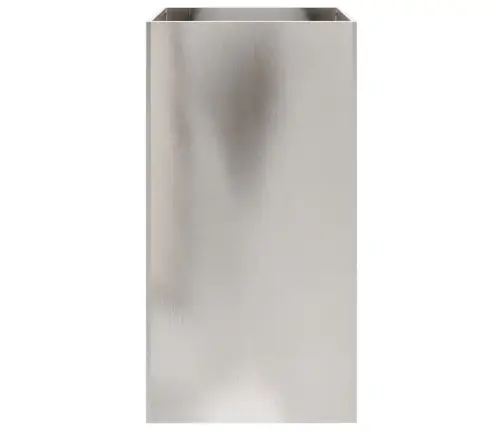 Puķu Kaste, Sudrabaina, 42X38X75 Cm, Nerūsējošais Tērauds Vidaxl