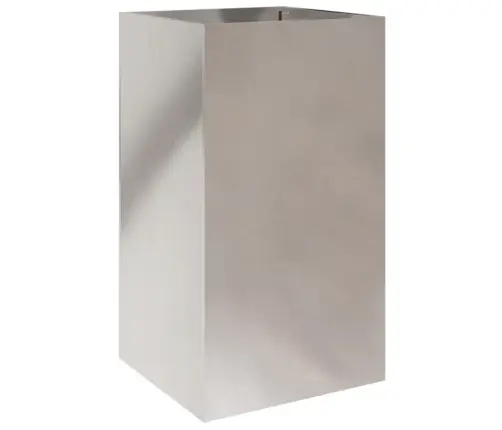 Puķu Kaste, Sudrabaina, 42X38X75 Cm, Nerūsējošais Tērauds Vidaxl