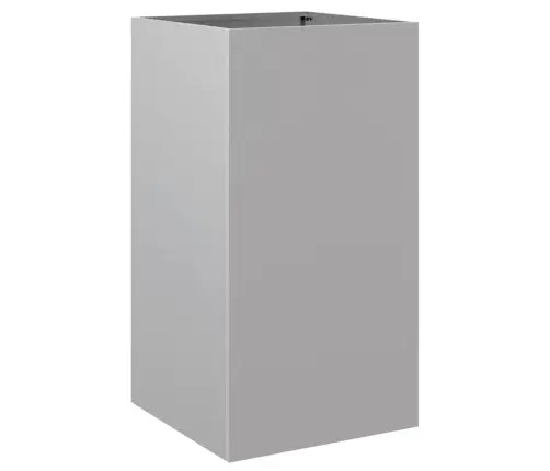 Puķu Kaste, Sudrabaina, 42X38X75 Cm, Cinkots Tērauds Vidaxl