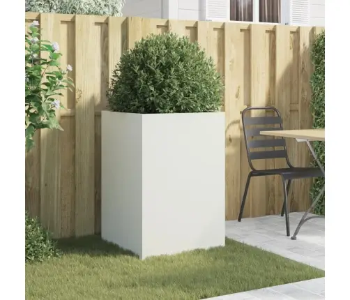 Puķu Kaste, Balta, 52X48X75 Cm, Tērauds Vidaxl