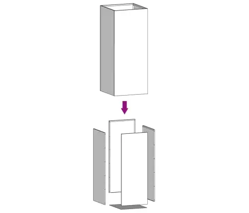 Puķu Kaste, Balta, 52X48X75 Cm, Tērauds Vidaxl