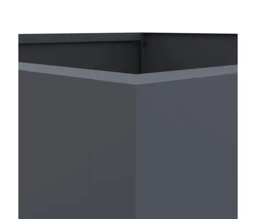 Puķu Kaste, Pelēka, 52X48X75 Cm, Tērauds Vidaxl