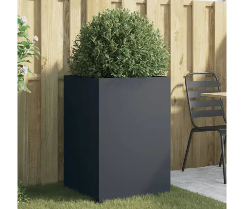 Puķu Kaste, Pelēka, 52X48X75 Cm, Tērauds Vidaxl