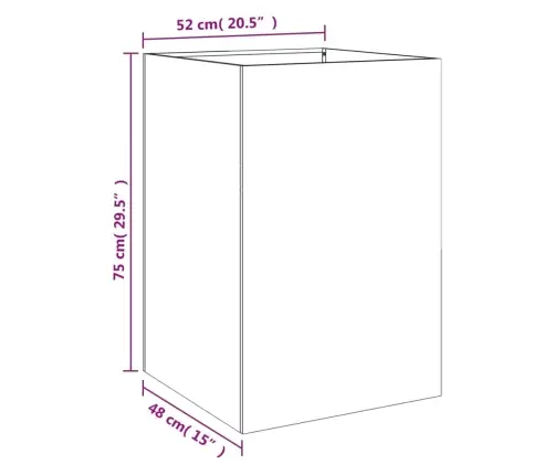 Puķu Kaste, Olīvzaļa, 52X48X75 Cm, Tērauds Vidaxl