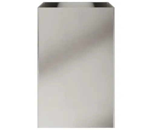 Puķu Kaste, Sudrabaina, 52X48X75 Cm, Nerūsējošais Tērauds Vidaxl