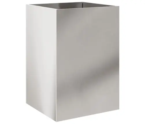 Puķu Kaste, Sudrabaina, 52X48X75 Cm, Nerūsējošais Tērauds Vidaxl