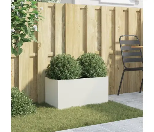 Puķu Kaste, Balta, 62X30X29 Cm, Tērauds Vidaxl