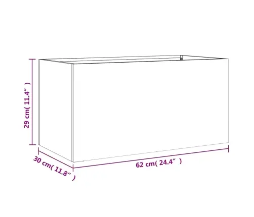 Taimekastid Hõbedane 62X30X29 Cm Tsingitud Teras