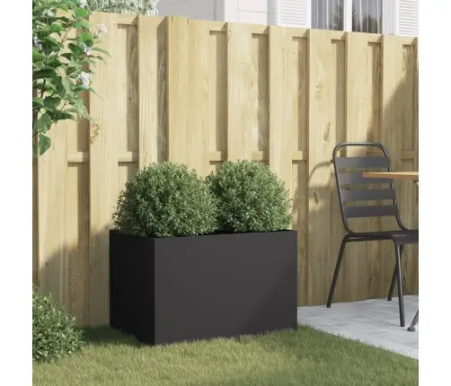 Puķu Kaste, Melna, 62X40X39 Cm, Tērauds Vidaxl