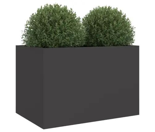 Puķu Kaste, Melna, 62X40X39 Cm, Tērauds Vidaxl