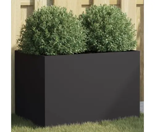 Puķu Kaste, Melna, 62X40X39 Cm, Tērauds Vidaxl