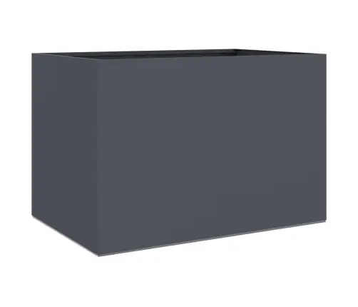 Puķu Kaste, Pelēka, 62X40X39 Cm, Tērauds Vidaxl