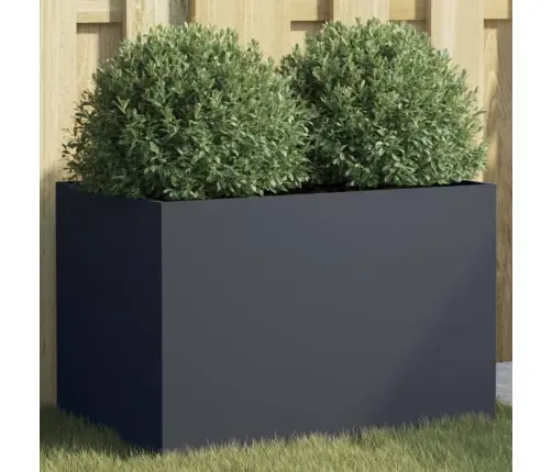 Puķu Kaste, Pelēka, 62X40X39 Cm, Tērauds Vidaxl