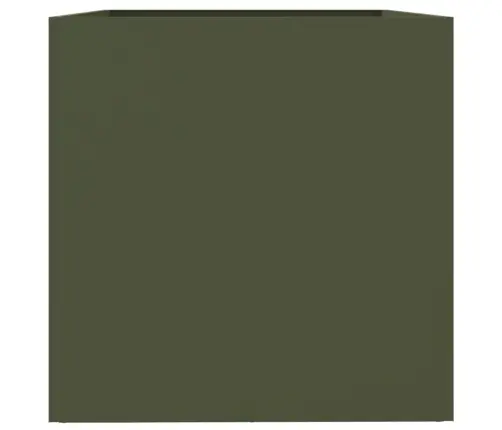 Puķu Kaste, Olīvzaļa, 62X40X39 Cm, Tērauds Vidaxl