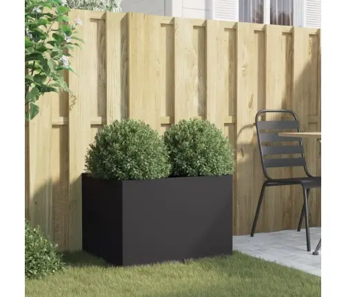 Puķu Kaste, Melna, 62X47X46 Cm, Tērauds Vidaxl