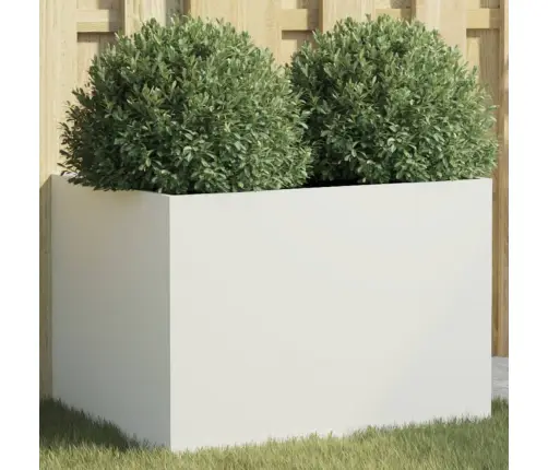 Puķu Kaste, Balta, 62X47X46 Cm, Tērauds Vidaxl