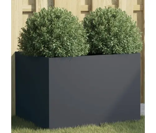 Puķu Kaste, Pelēka, 62X47X46 Cm, Tērauds Vidaxl