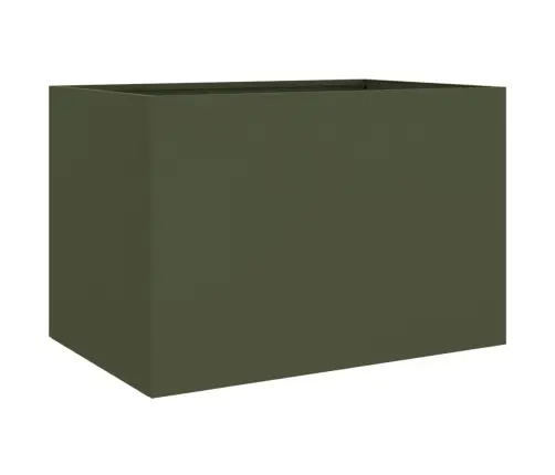 Puķu Kaste, Olīvzaļa, 62X47X46 Cm, Tērauds Vidaxl