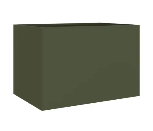 Puķu Kaste, Olīvzaļa, 62X47X46 Cm, Tērauds Vidaxl