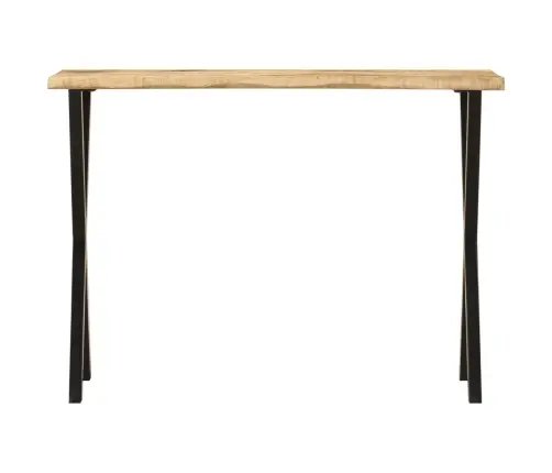 Konsoollaud Naturaalsete Servadega, 105 X 33 X 76 cm Mangopuit