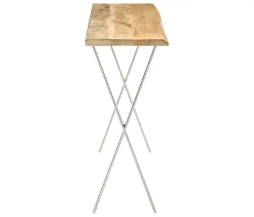 Galds, Dabīgas Formas Malas, 105X33X76 Cm, Mango Masīvkoks Vidaxl