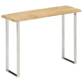 Konsolinis Staliukas Su Gyvu Kraštu, 105X33X76cm Mango Mediena